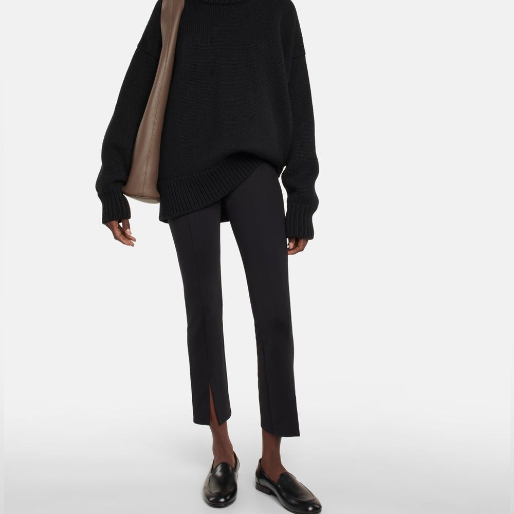 The Row Black Ankle Pants